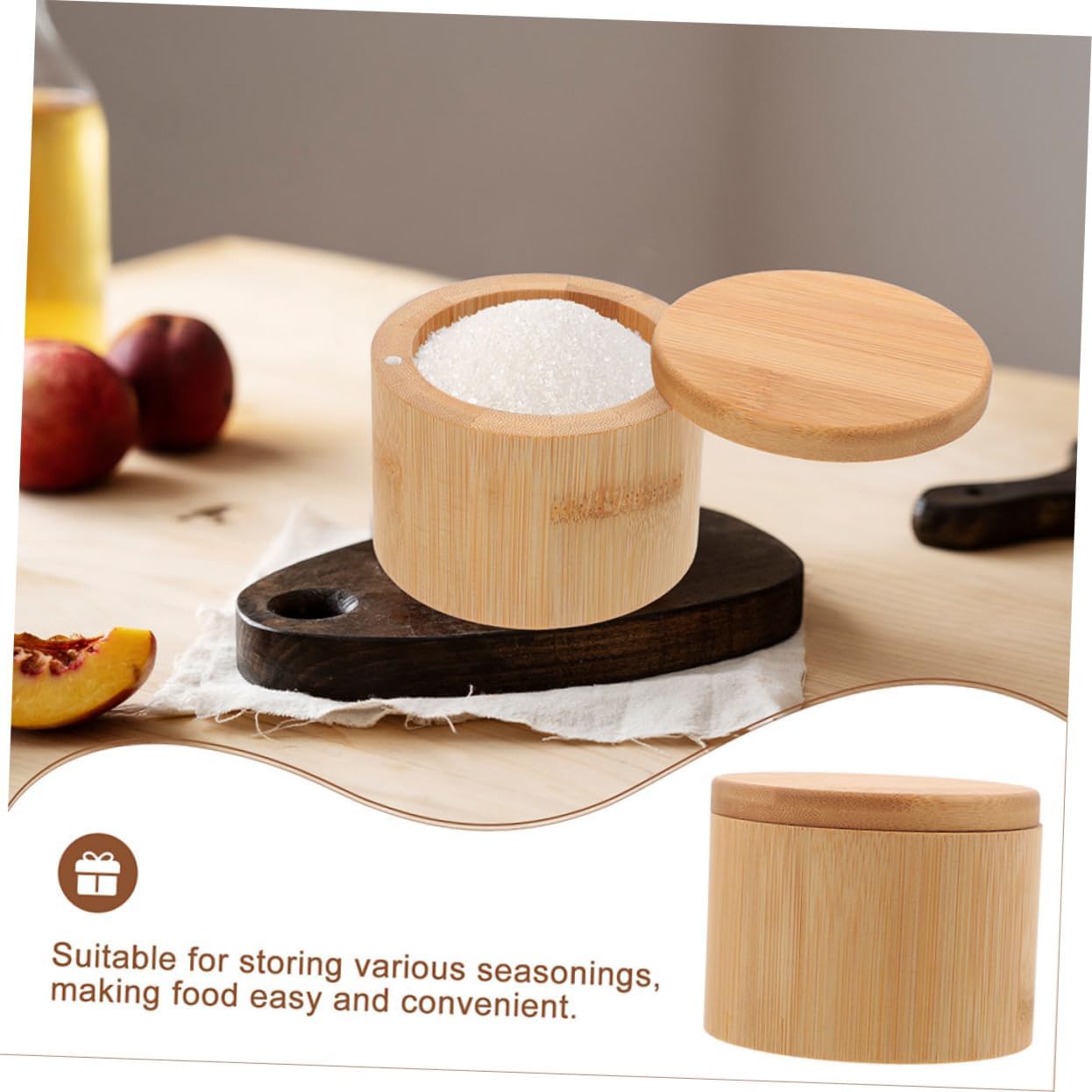 5pcs Small Seasoning Jar Spice Container Lid for Kitchen Salt Pepper Storage Versatile Canister for Home Cooking and Restaurant Use