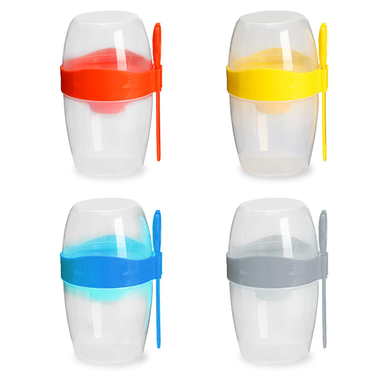 PANGBOER Kitchen Food Lunch Box Bottle Cup Dip Container Salad Cup Portable Salad Kids Breakfast Bowl Container with Dip Compartment