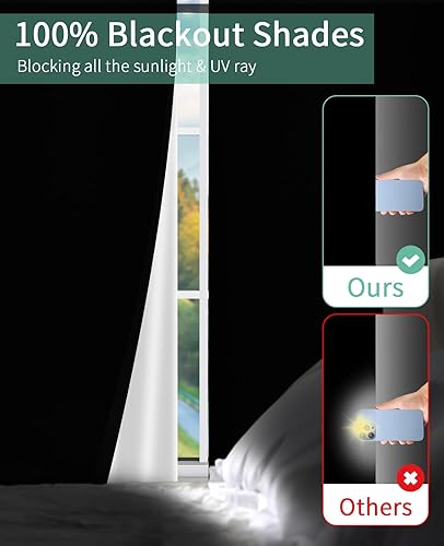 Miniatura 2 de Bremeday - Cortinas portátiles de 118 x 57 pulgadas, cortinas opacas para ventana con cintas de velcro y velcro, cortinas opacas cortadas a medida
