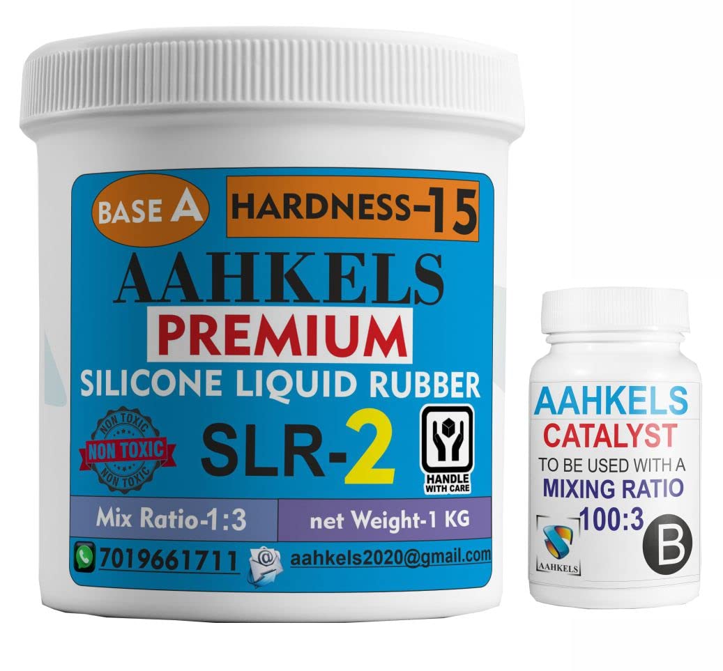 AAHKELS Silicone Liquid Rubber LSR-2 (15 Hardness) (1 KG pack) -Ideal for Mold making applications like Fiber Casting, Pattern Making, Shoe Molding,Cement & POP Molding. (B0BMGWP8CG) Amazon Price History, Amazon Price Tracker