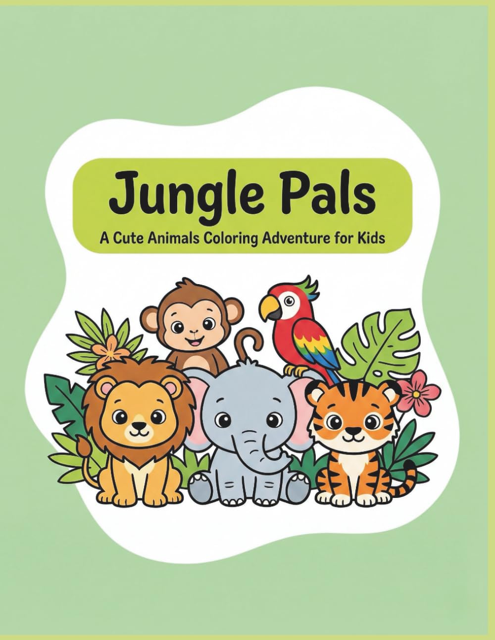 JUNGLE PALS: A Cute Animals Coloring Adventure for Kids