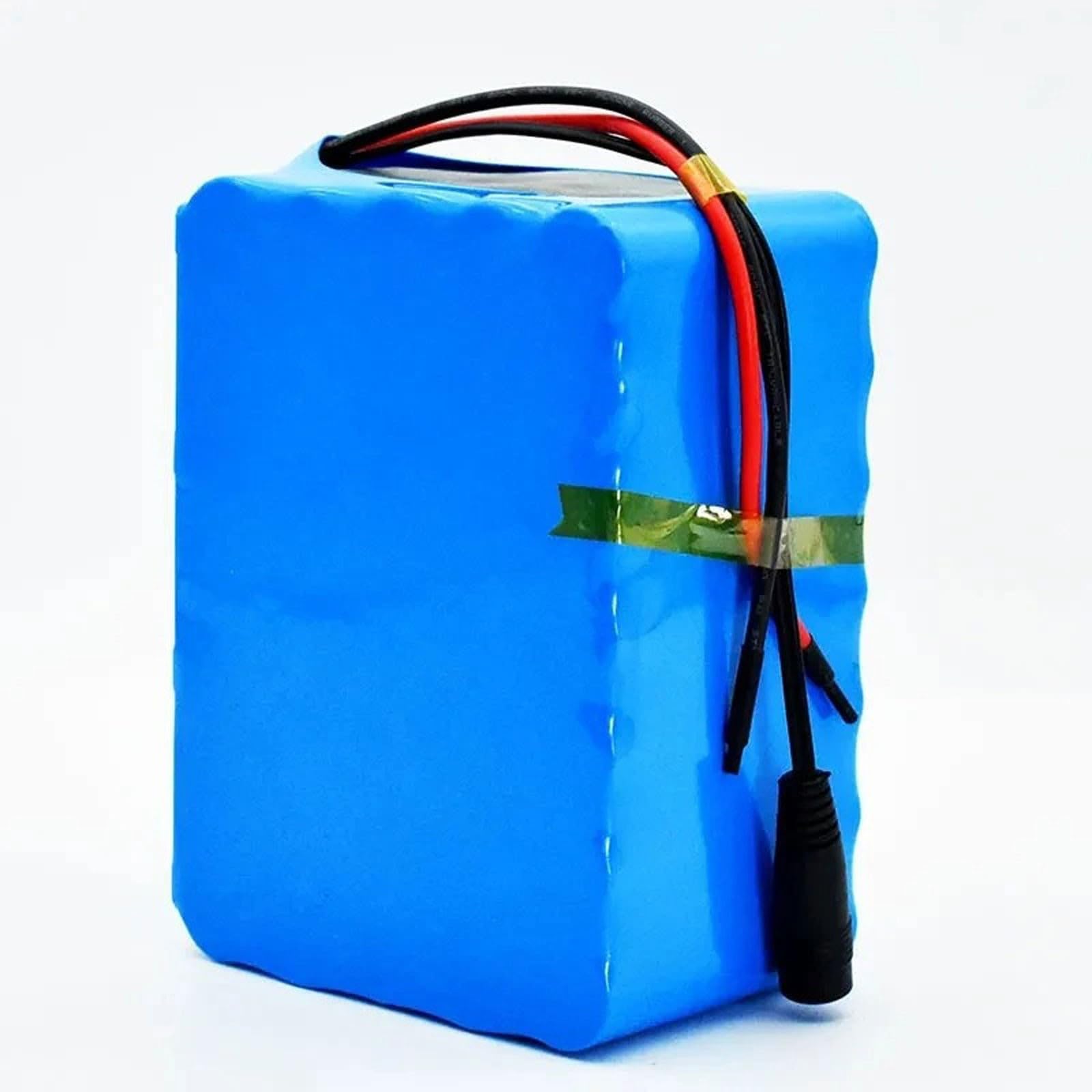 Batteria Per Bicicletta Elettrica Monopattino 29.4V 38Ah Batteria Al Litio Per Bici Elettrica 7S5P Con BMS E Caricabatterie Guscio In PVC Impermeabile per motori da 200-500 W 29.4V 38Ah,XT60+JST