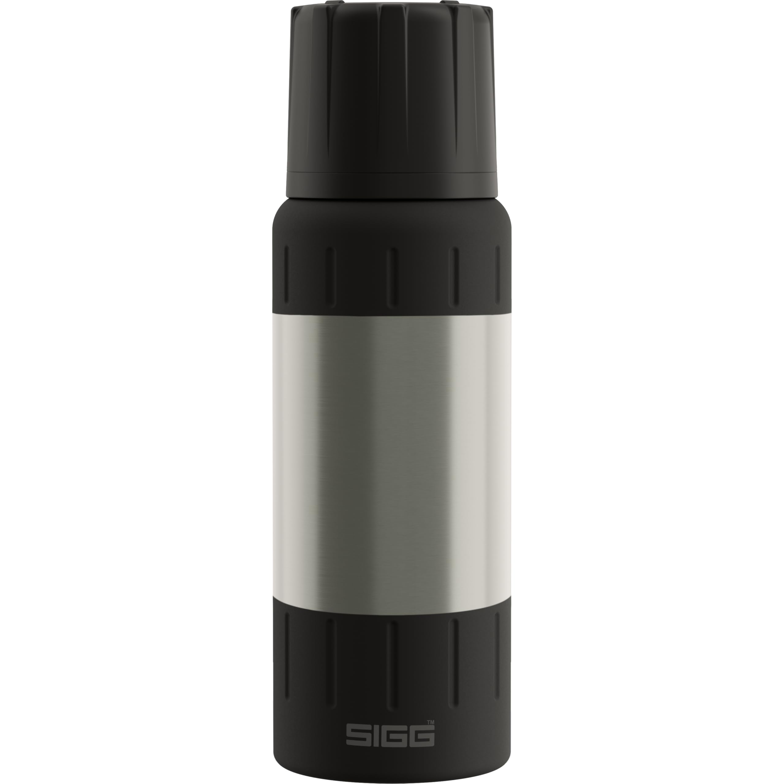 SIGG Alpine Star Brushed – Isolierte Trinkflasche (0,5 L) mit Becher, BPA-frei und auslaufsicher