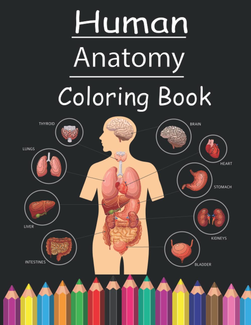 Human Anatomy Coloring Book: Instructive Guide to the Human Body, Muscles, Brain, blood, bones | anatomy and physiology coloring book for kids, ... coloring book |Fun Way to Learn Human Anatomy