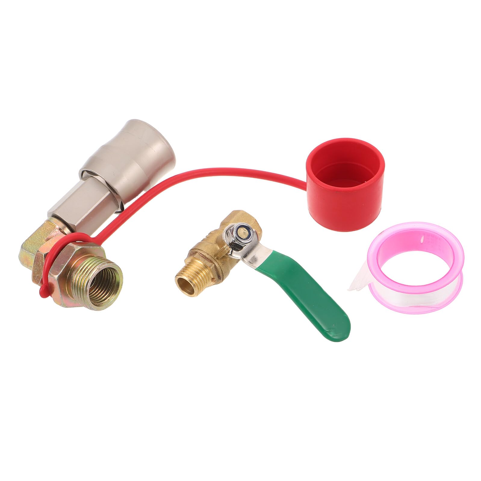 Adaptador válvula alta presión camión con conector rápido para mangueras aire de transporte pesado