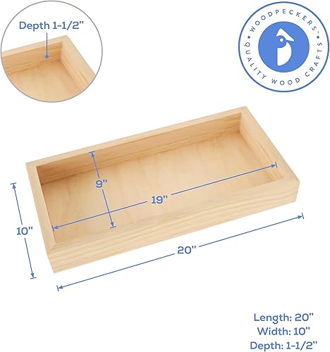 Miniatura 3 de Lienzo de madera estrecho de 10 x 20 x 1-12 pulgadas, paquete de 2 carteles de madera en blanco con marco, paneles de madera con cuna para juegos de