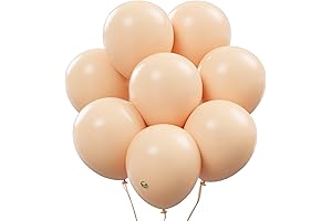 AFTERLOON Natural Latex Party Balloons, 10 Inch Bulk, Pack of 24 Pcs