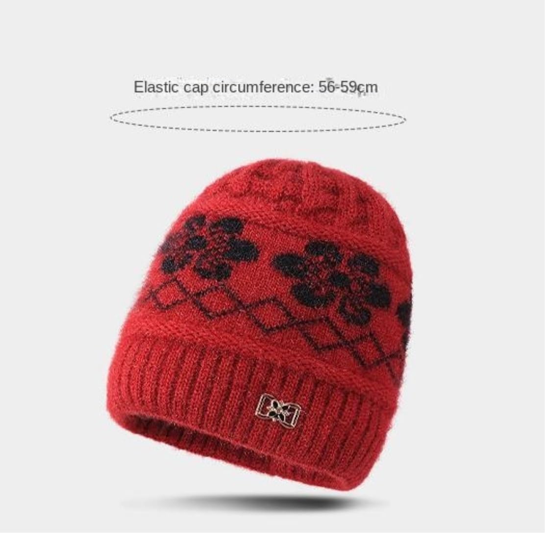 WintermüTze Bequeme Gestrickte Herren-Strickmütze Für Mädchen, College-Strickmütze, Individuelles Logo, Wintermütze, Reflektierende Mütze WäRme Hut(B)