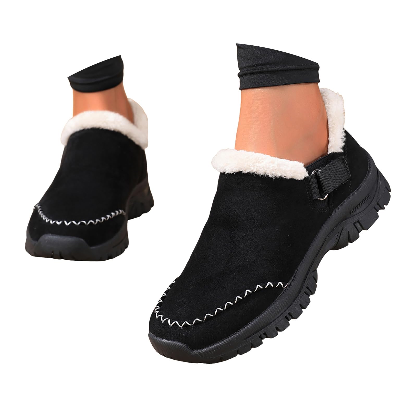 Ankle Winter Boots for Women 2025 Winter Warm now Boots r Lined Casual Fashion Ankle Sneakers Slip n