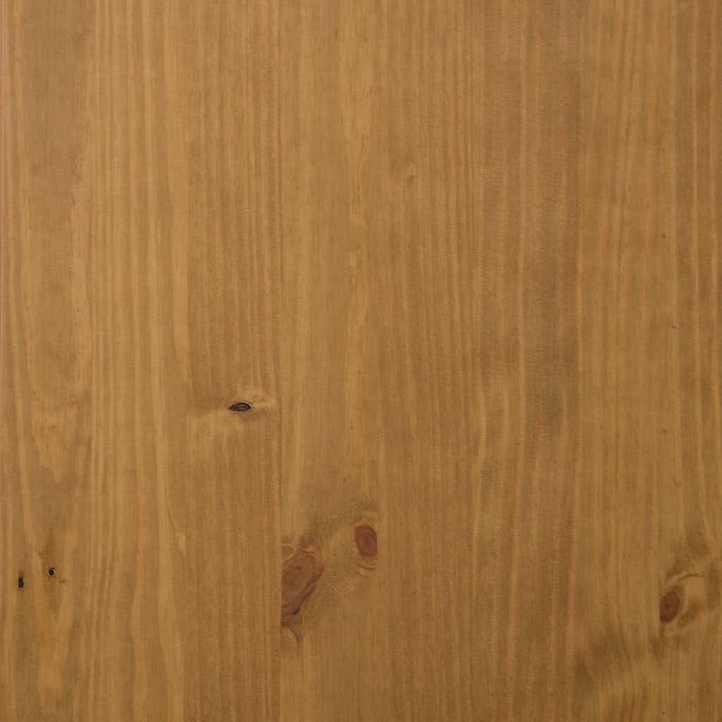FLAM - Mobile per TV in legno di pino massiccio effetto rovere, 110 x 40 x 50 cm, con vano portaoggetti, cassetti, scomparti aperti e canalina per cavi, per soggiorno, home theater, camera da