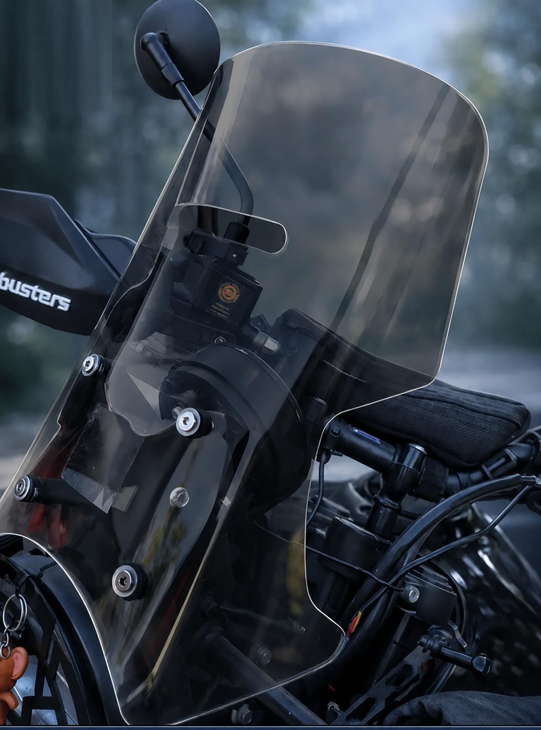 Touring Windshield for RE Himalayan 450-13.5 Inch (Smoked) | Motorcycle WindShield for touring Riders-image-18
