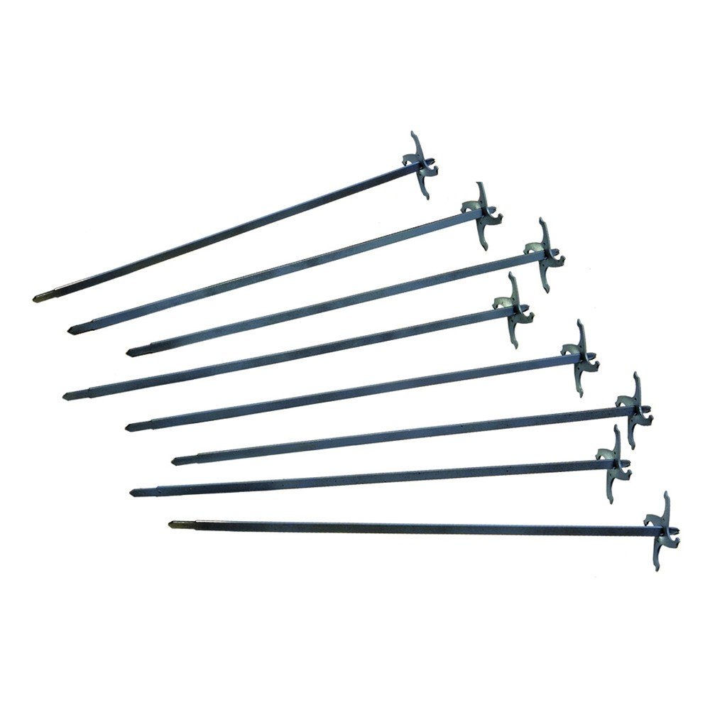 Ronco ST411808PRT 8 Piece Standard Kabob Rod Set, Stainless Steel