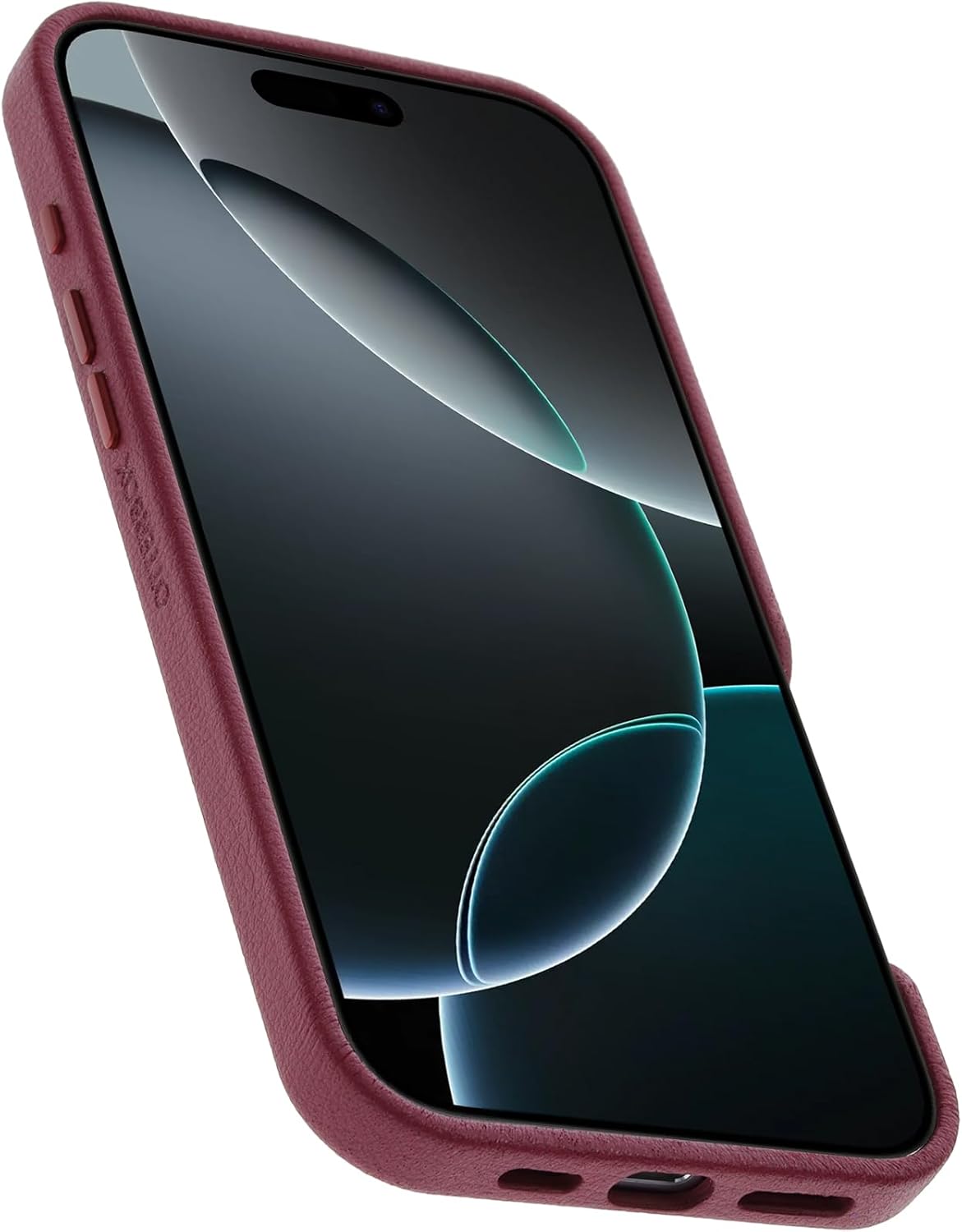 OtterBox iPhone 16 Pro Max Symmetry Series Cactus Leather for MagSafe - Foxberry Pink - Image 5