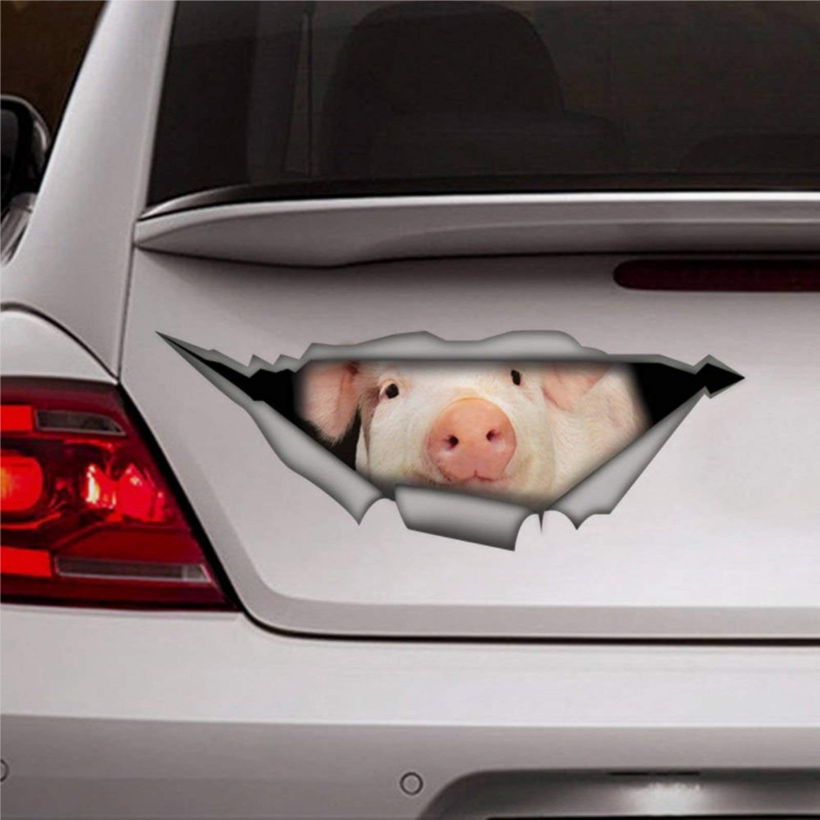 Pig Sticker, Car Decal, Car Decoration, Pig Decal, Stickers 3D Funny Car Decal Window Decal Vinyl Bumper Decal Die Cut Decals Laptop Stickers Present