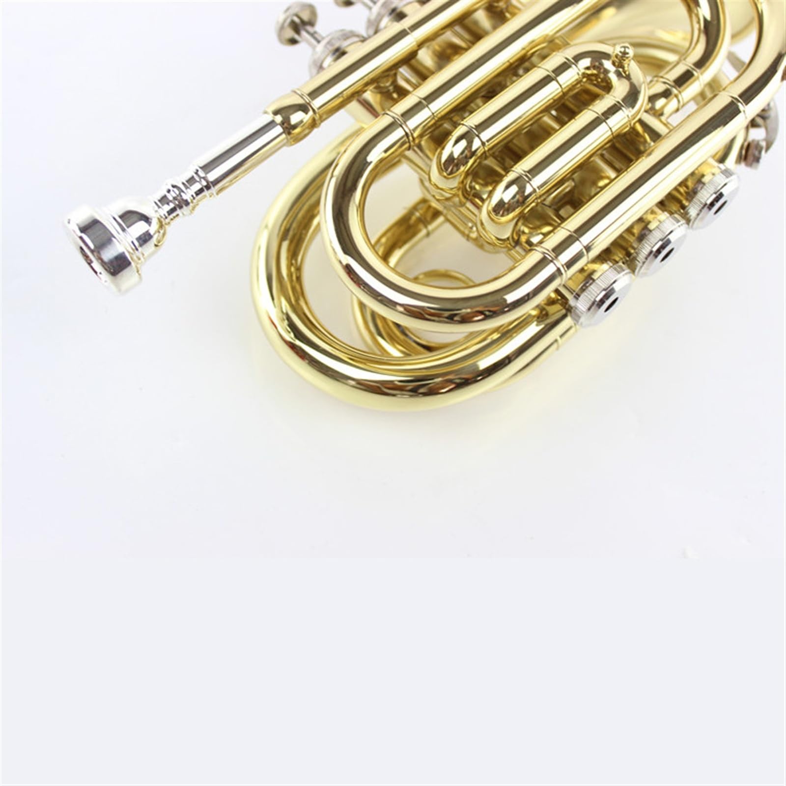 Trąbki Instrument Dla Początkujących Trąbka Kieszonkowa B-key Instrument Muzyczny Mosiądz Trwały Dźwięk Standardowy