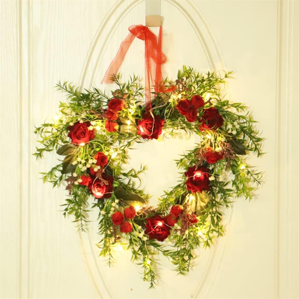 Artificial Rose Flowers Wreath Flower Wreath Door Wall Wedding Home Decoration