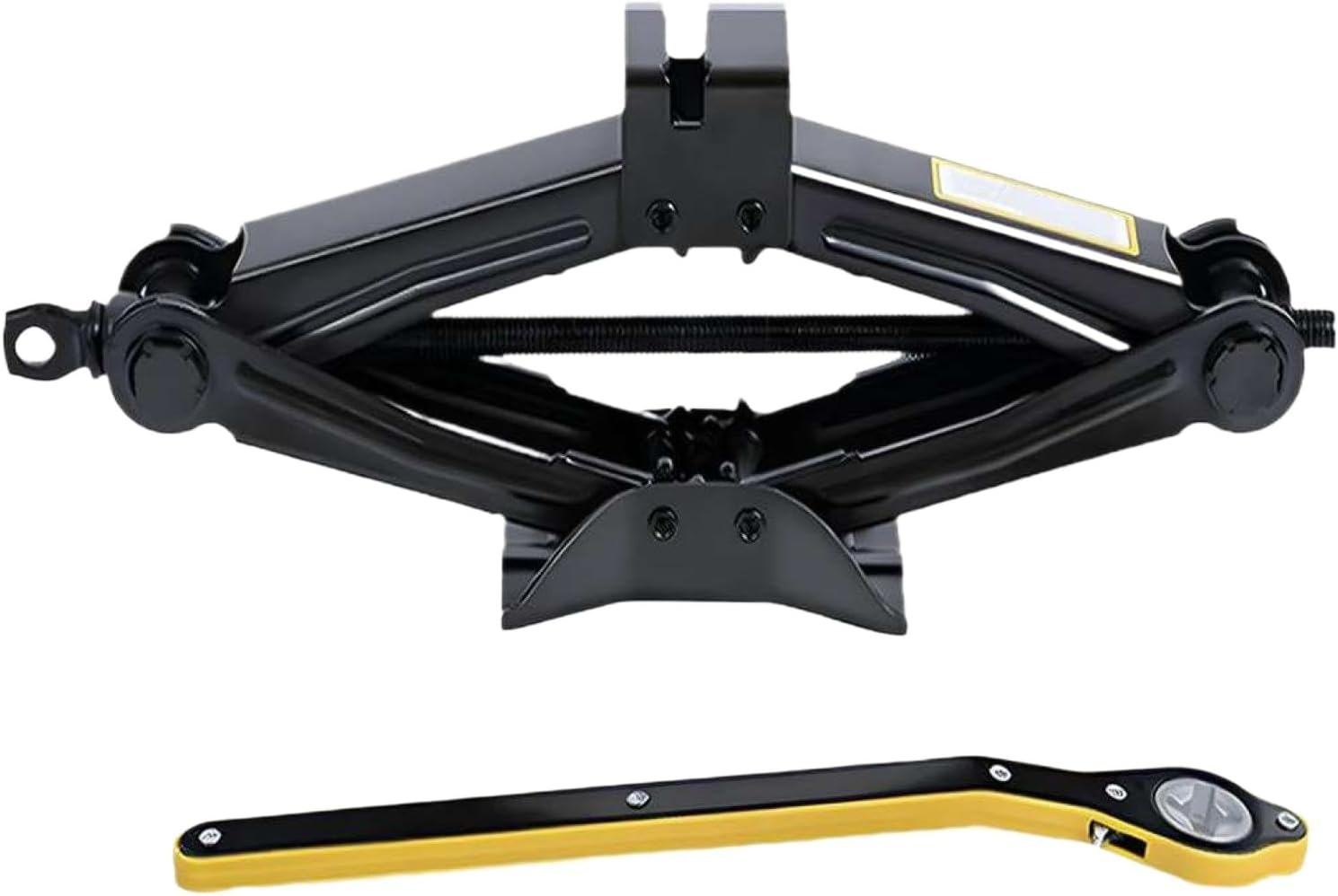 Car Scissor Jack Kit 2PCS 2 Ton Portable Lift with Ratchet Wrench Compatible with Universal Tire Jack