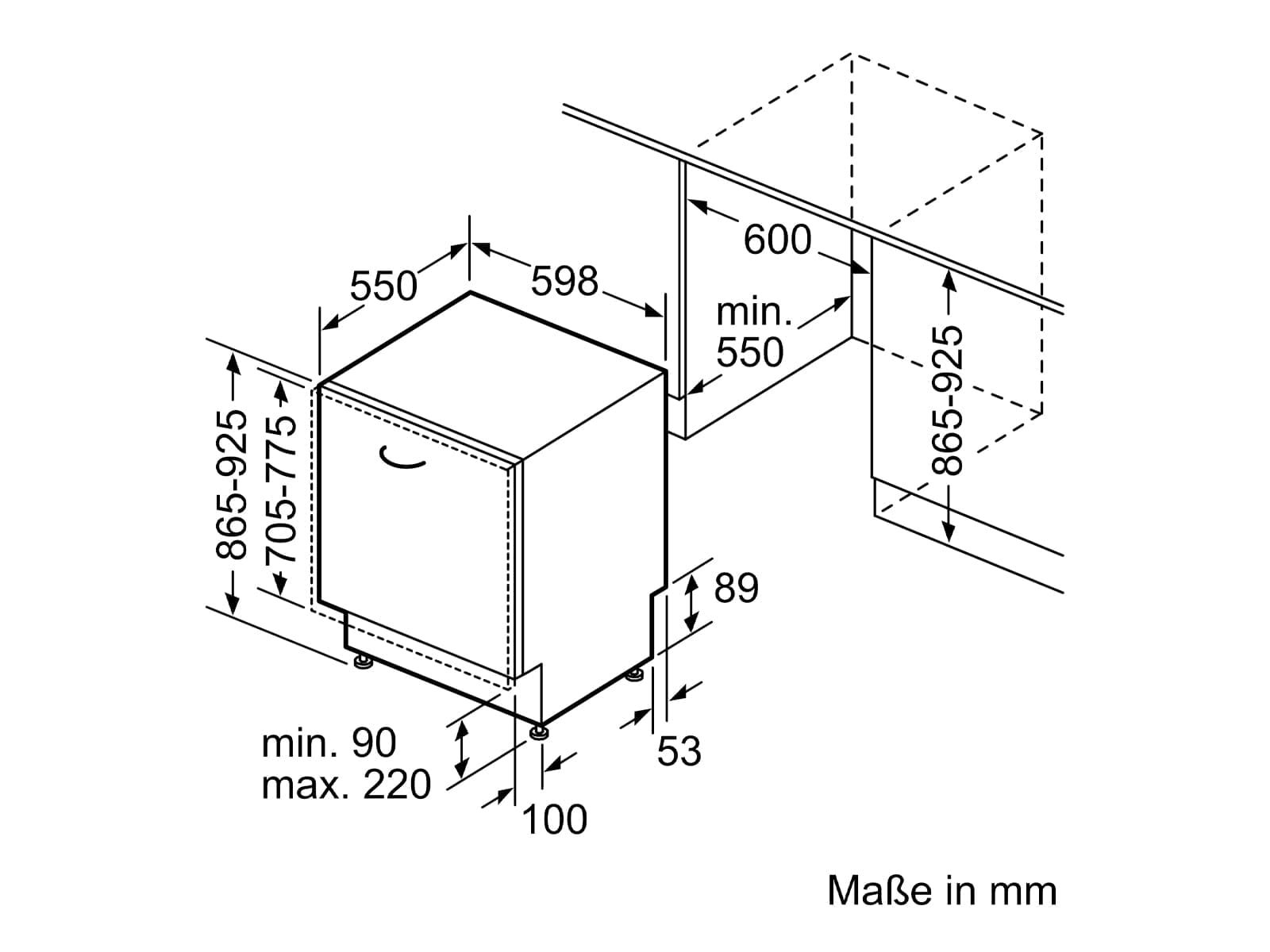 Bosch SBD6ECX00E Serie 6, Vollintegrierter XXL-Geschirrspüler, 60 cm, Besteckschublade, Made in Germany, EfficientDry für bessere Trocknungsleistung durch automatische Türöffnung