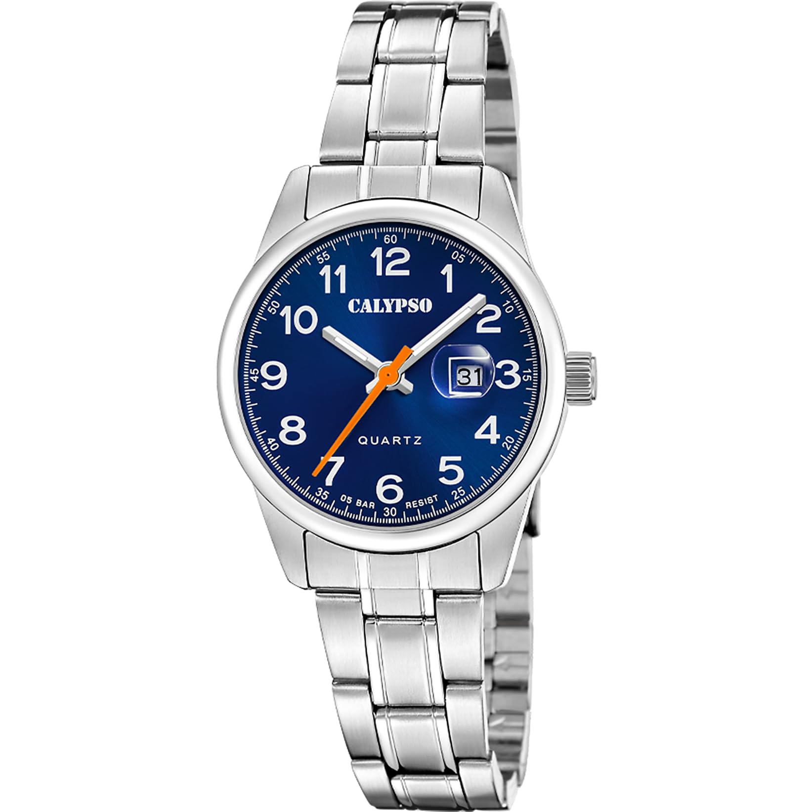 Calypso Ladies Stainless Steel Watch With Steel Bracelet K5873/4