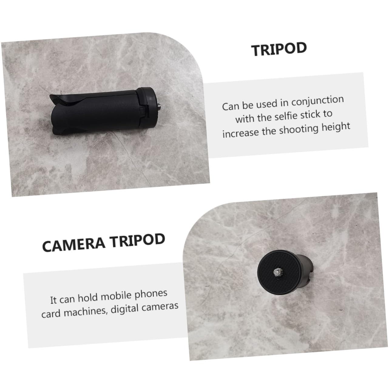 Veemoon 4piezas Tripié De Mesa para Cámara y Teléfono Soporte Portátil para Fotografía y Streaming