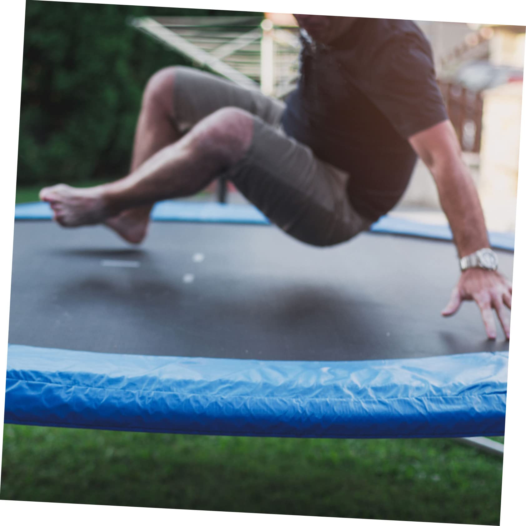 Yardwe 1pc Trampoline Pad Replacement Jumping Mat Round Trampoline Mats Easy to Use