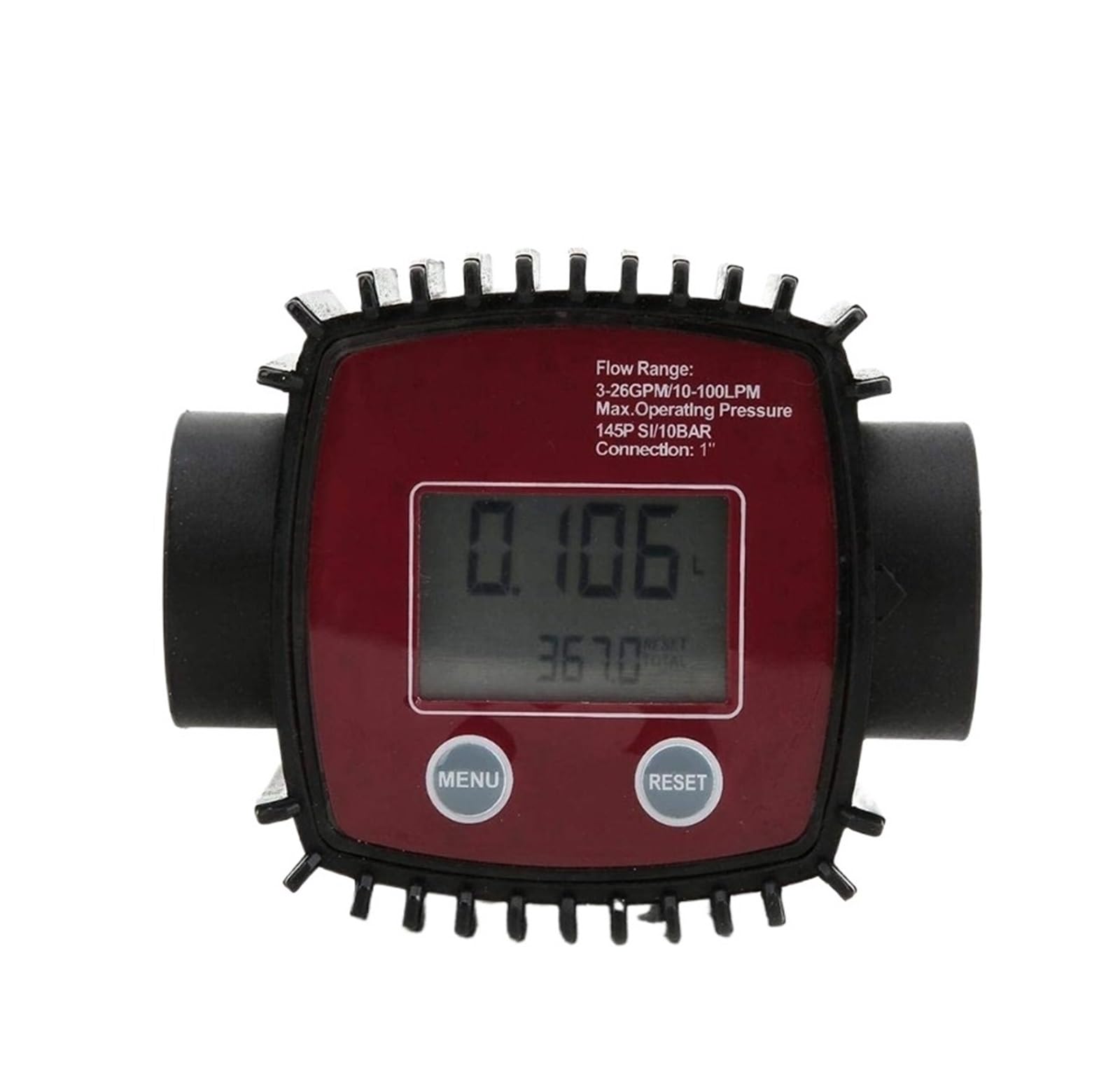 Flow Sensor Meter Digital Pipeline Water Flow Flow Meter Inline Digital Display Meters Plastic Liquid Flow Meters 10-100 LPM Female Thread Flowme