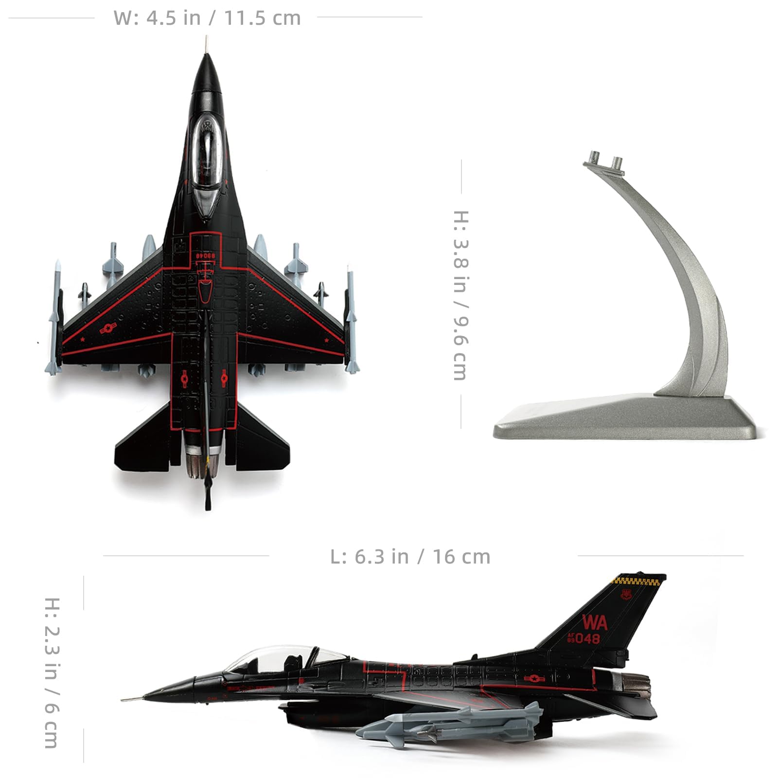 Amazon.co.jp: Vizbello 1/100 F-16C ファイティングファルコン戦闘機