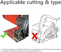Vista 4 de Dispositivo de biselado de azulejos de cerámica multifuncional, herramienta de guía de máquina de corte de piedra de escritorio de grado de aleación