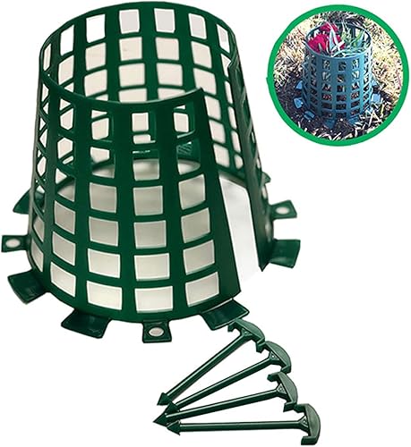Protector de plástico para prevención de animales de árboles y plantas para césped, jardín, flores, verduras, arbustos y plantones, paquete de 3
