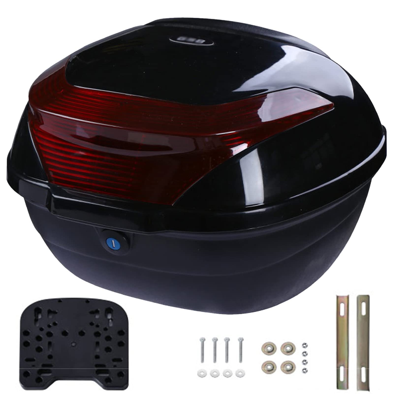 Baúl trasero para scooter ideal para viajes urbanos y guardar el casco cómodamente