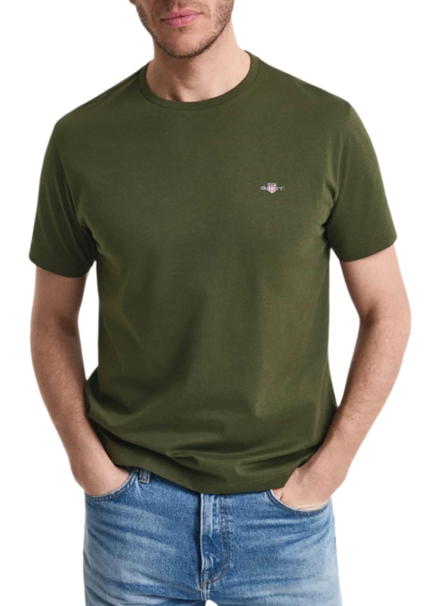 Gant Herren Reg Shield Ss T-Shirt T-Shirt