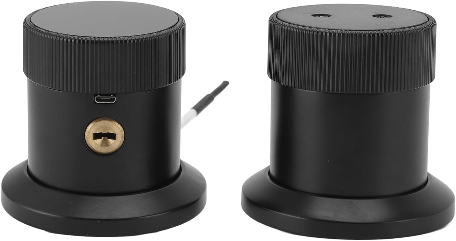 Front and rear units of the VTOSEN Smart Lock, showing the keyhole on the front unit.