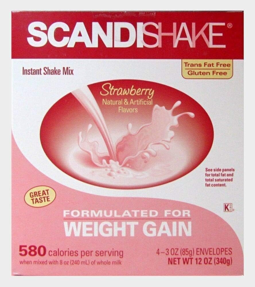 Scandishake Strawberry Mix By Axcan Scandipharm - 85 GM, 4 Each