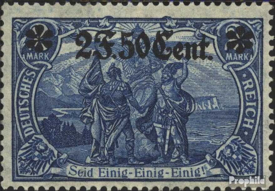 Sellos Germania 1916 Prophila Etapa West 12B b comprobada nueva ** MNH