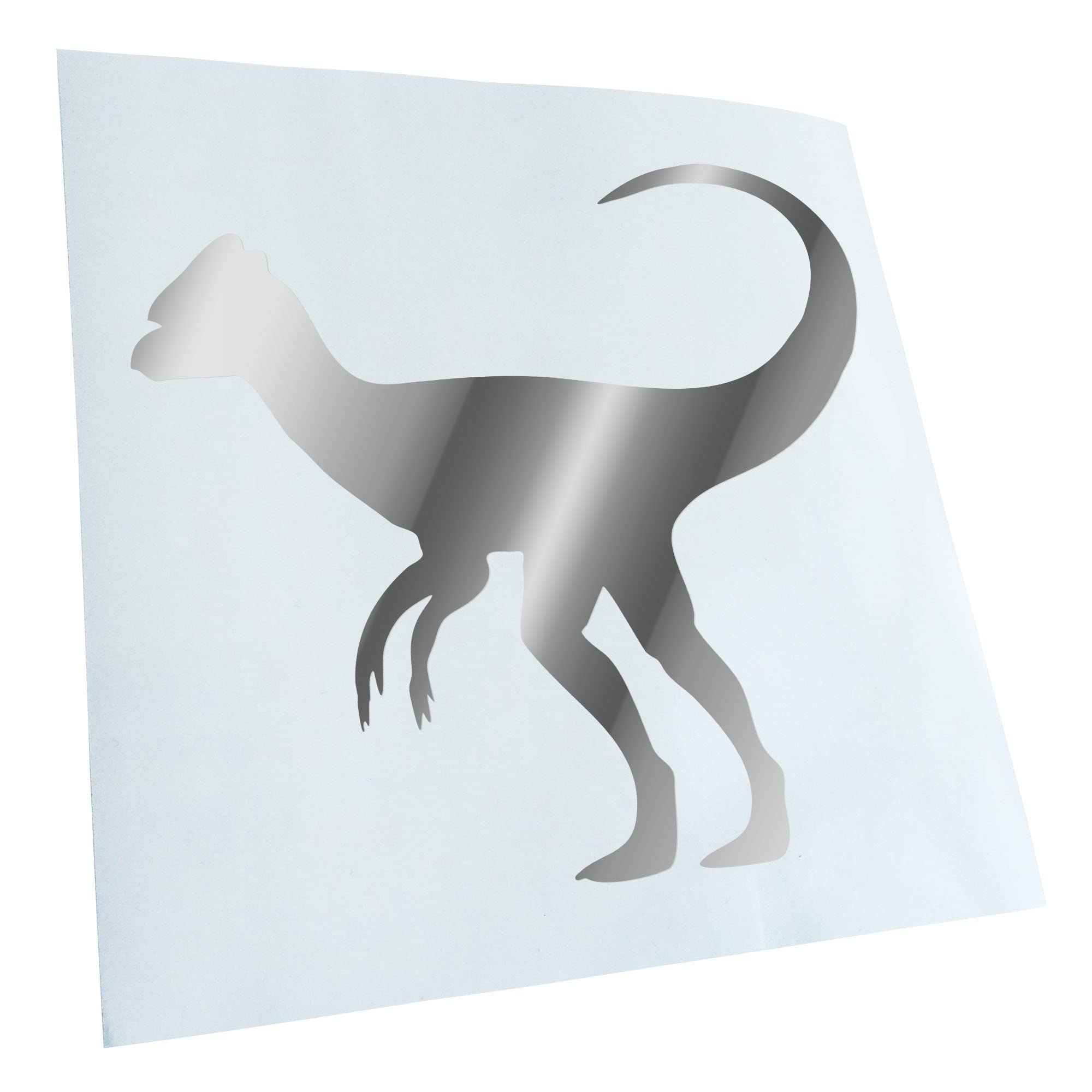 Kiwistar - Car Sticker - Chrome - 24 x 22 cm Dinosaur Herbivore Sticker for Car, Laptop, Bicycle, Truck, Motorcycle, Multicoloured JDM Decal Racing