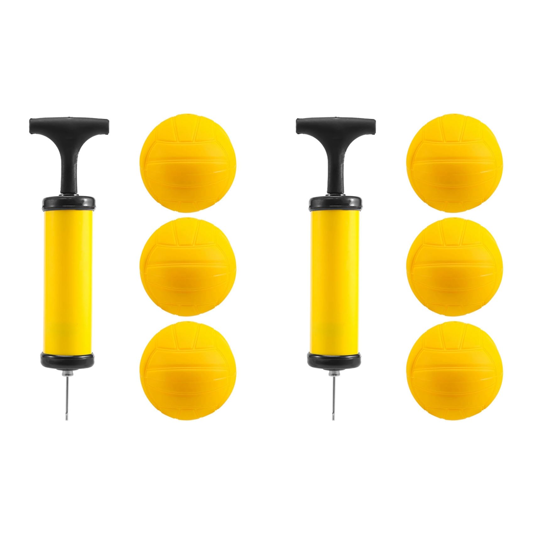 Roundnet Lot de 6 balles de remplaçables avec pompe