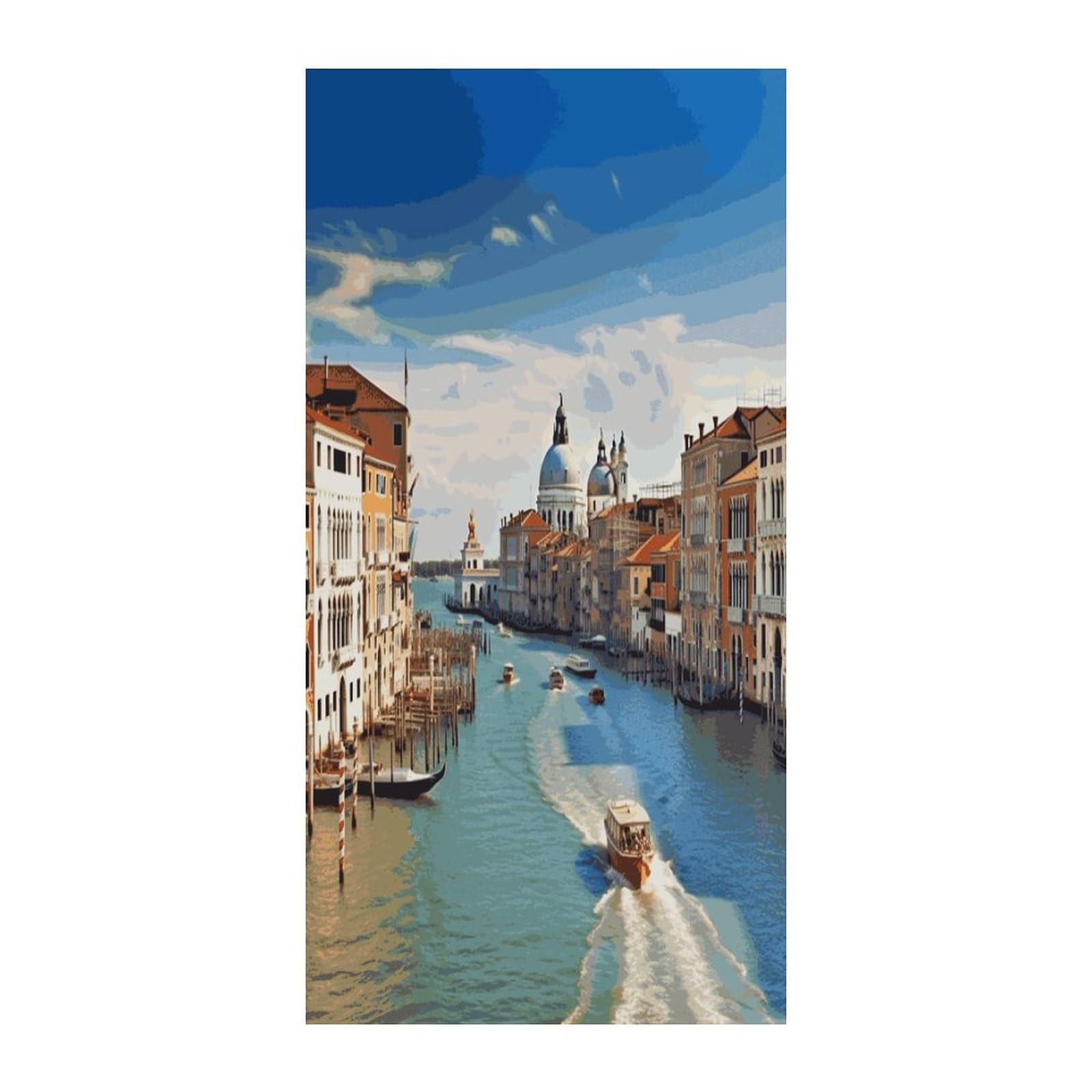 Fekiloot Style Grand Canal In Italy Door Curtain Room Divider Curtains