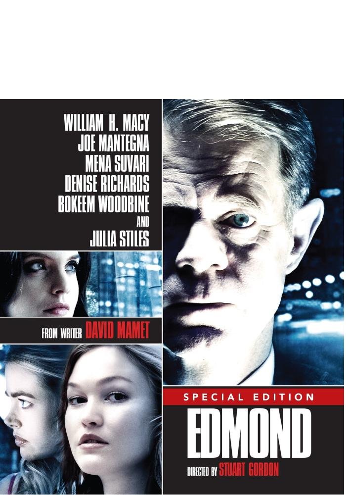 Película Edmond Blu-ray para noches de cine en casa con thrillers norteamericanos