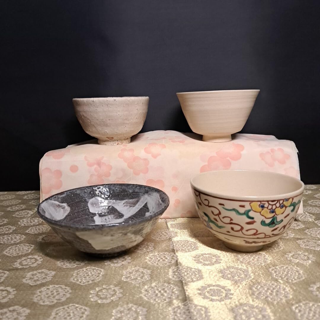 茶道具 茶碗 抹茶碗 萩焼 陶器 在銘 4点まとめ