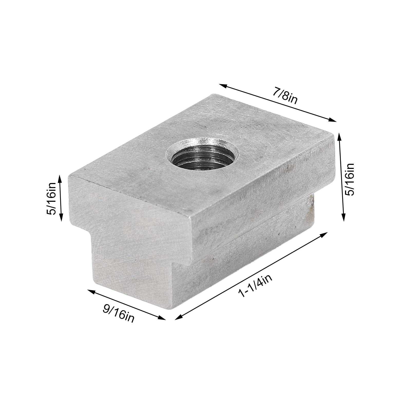 4 Sets Bed Rails T Slot Nut Screw Kit, Stainless Steel Bed Rail T Slot Nut Screw Kit, 3/8in?16, for Tacoma Trailer Pickup Truck, 4 Sets Replacement