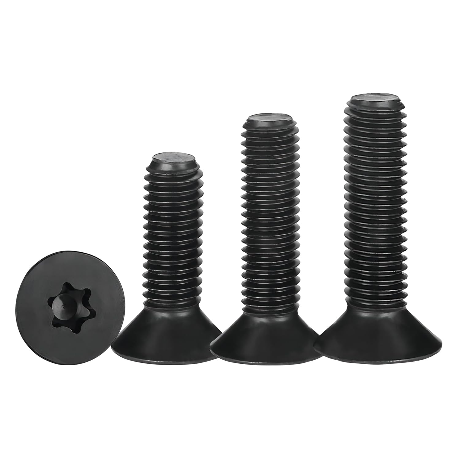 Qrity 50 Pezzi Viti a Macchina, Viti Torx, M3 x 20mm Vite a Testa Svasata, Completamente Filettato, Bullone a Macchina per L'industria Elettronica