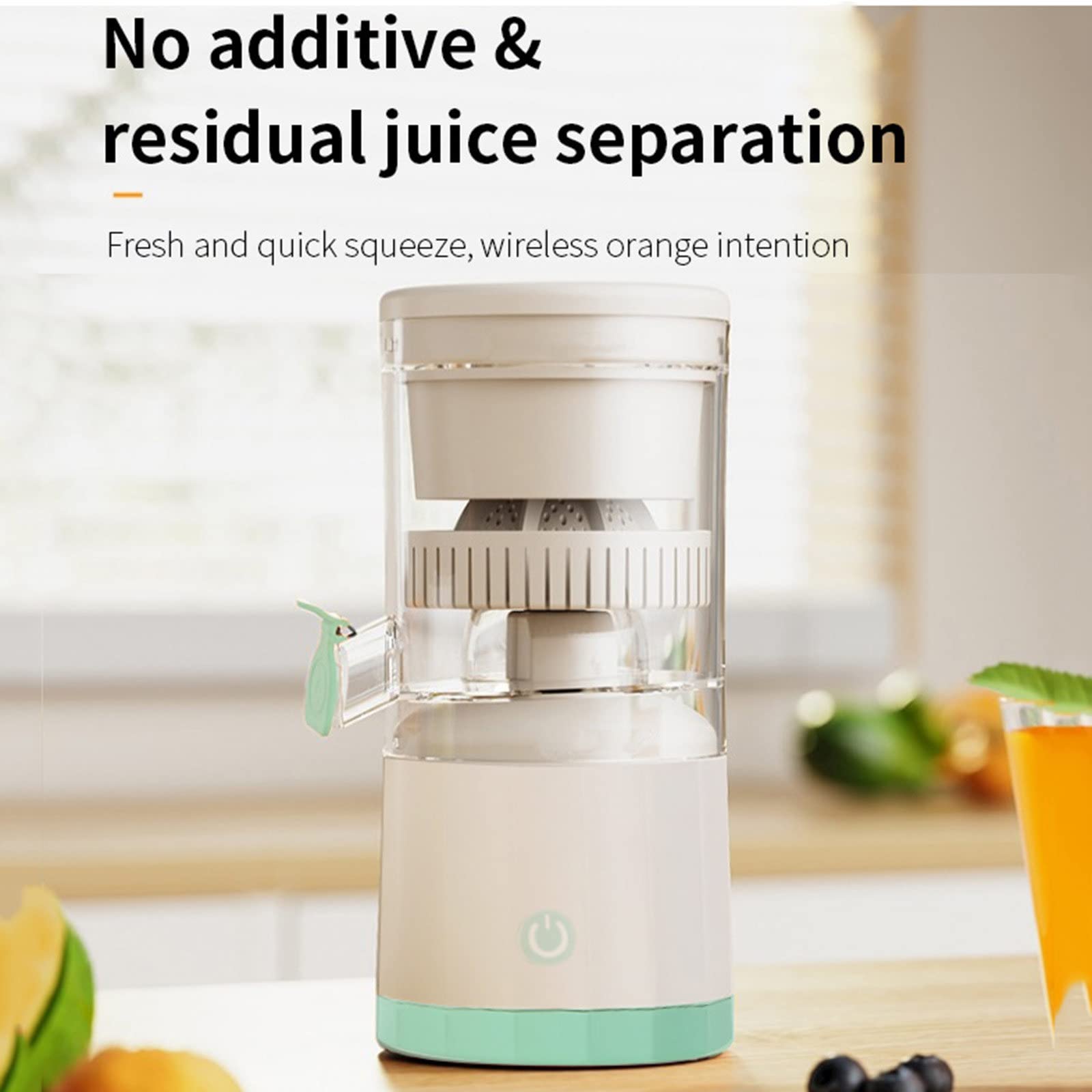 Exprimidor portátil, licuadora USB, exprimidor de limón y naranja, máquina recargable, taza de jugo para el hogar, exprimidor multifuncional inalámbrico de 45W