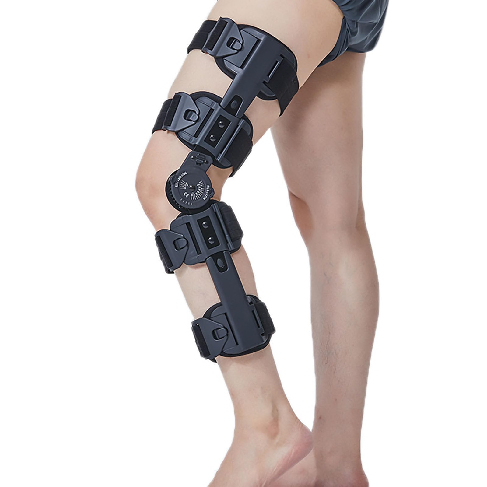 HAILM Ortesis de Rodilla Regulable, Knee Brace para Protección y Alivio Dolor Artritis, Desgarro Menisco, ACL, MCL, para Hombres y Mujeres Inmovilizador Rodilla Posoperatorio