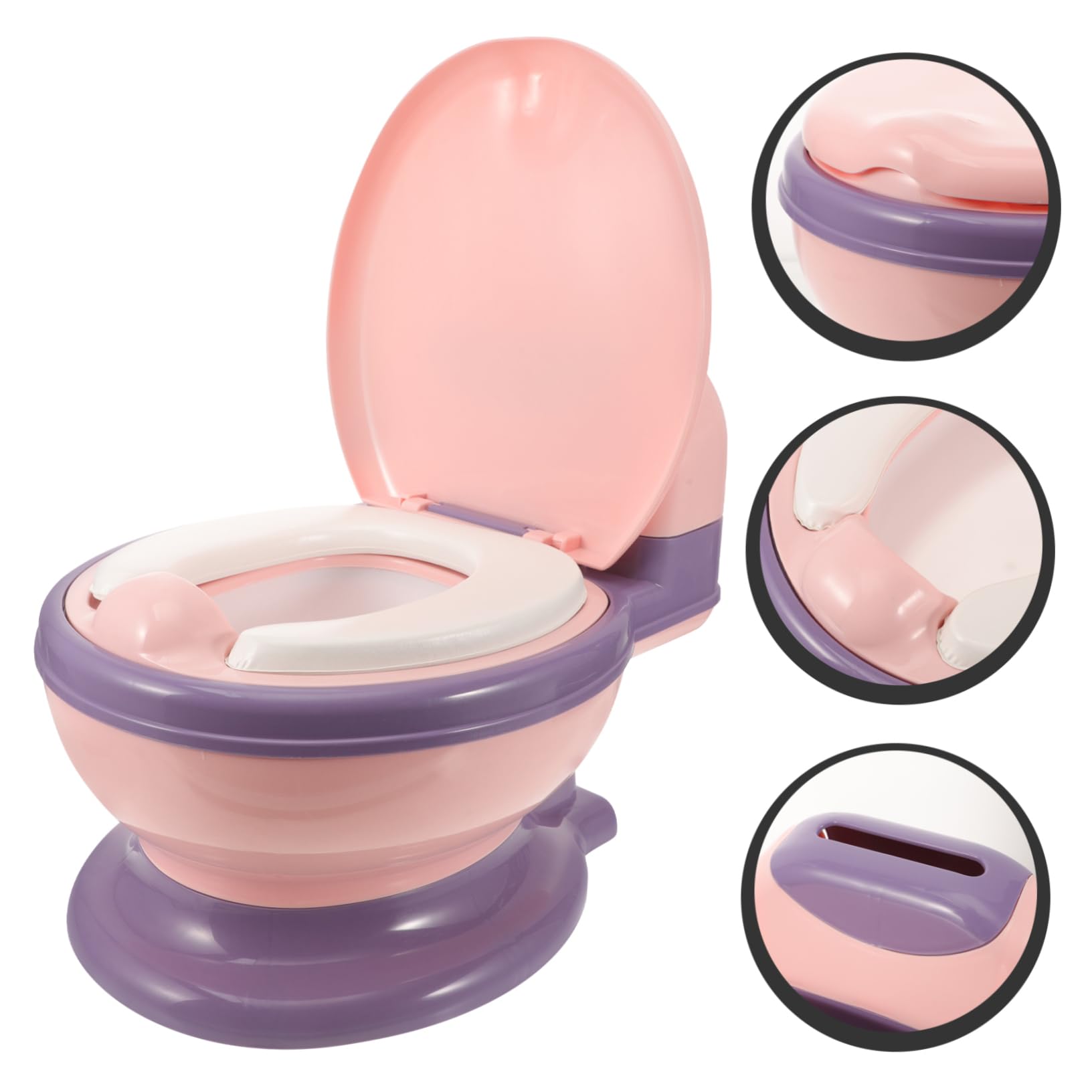 Holibanna Toilette per vasino infantile piccoli ragazzo portapotty vasini per servizi igienici per l'addestramento dei articoli per neonati plastica rosa