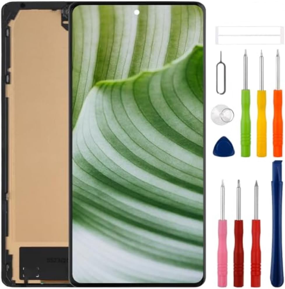 [with Bracket] SWARK New TFT LCD Display Replacement for Pixel 7 Pro GP4BC GE2AE LCD Screen Digitizer Assembly Replacement with Upgraded Repair Tools Kit-NO Fingerprint Function