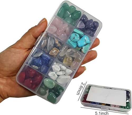 Miniatura 9 de SeeuFun Piedras de cristal de cuarzo de 7  0472in piedras de cristal de cuarzo rodadas para interiores grava decorativa ojo de tigre amatista de