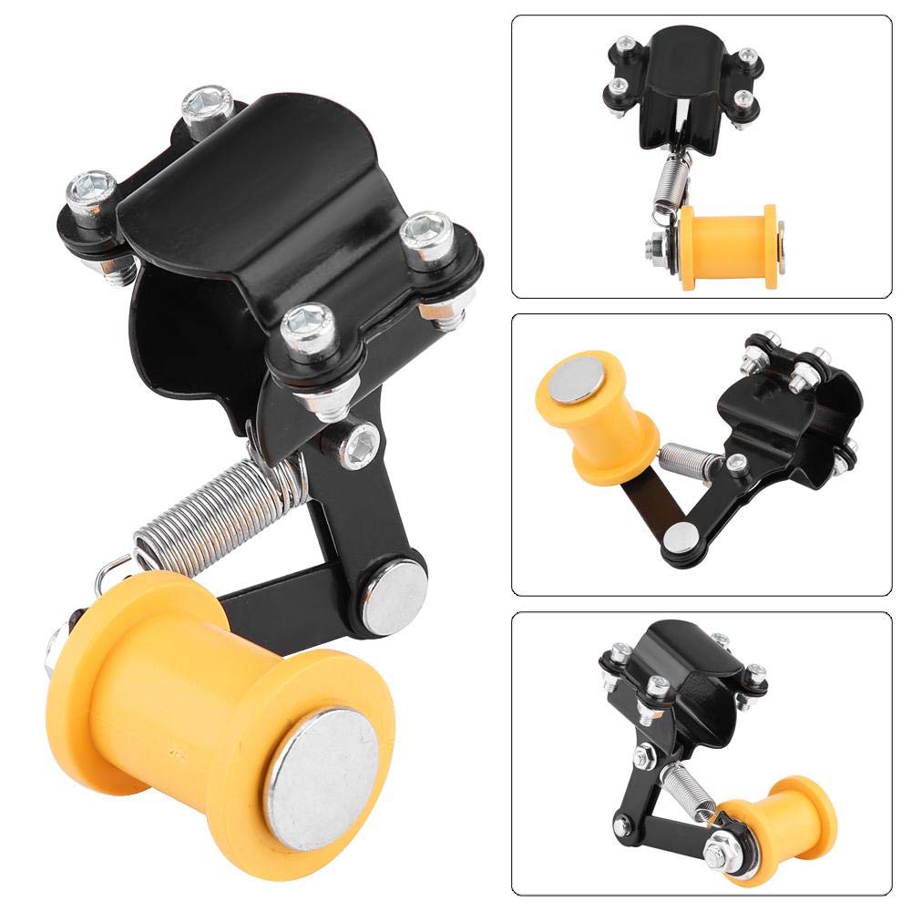 Tendeur de Chaîne Fer Plastique Tendeur de Chaîne de Réglage Boulon du Rouleau cessoires Modifiés pour la Plupart des Motos(Noir) tendeur de chaîne Moto Universelle tendeur Chaine tendeur Chaine