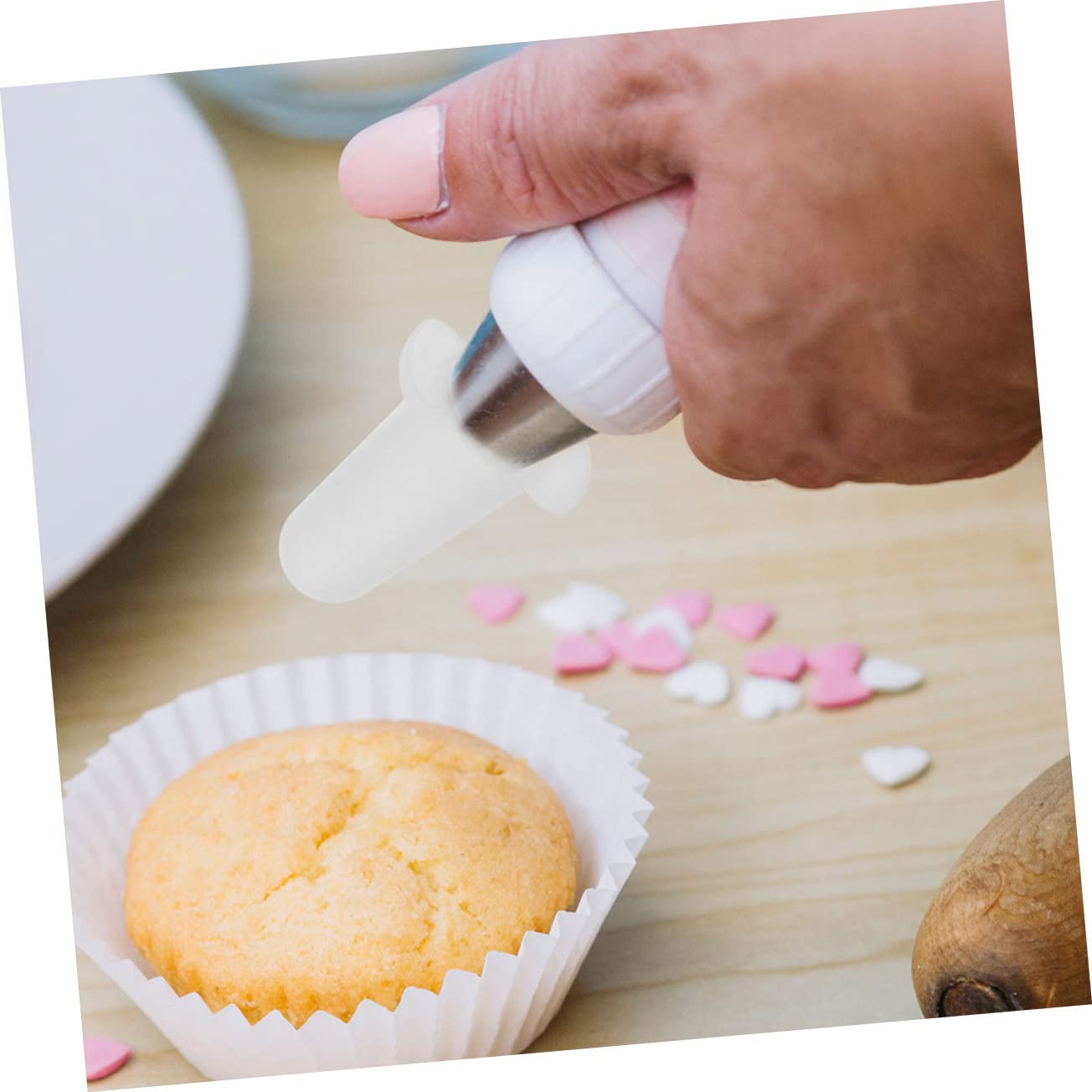 PRETYZOOM Lot de 6 Protections en Silicone pour Douilles de Pâtisserie, Souples et Pratiques, Forte Adhérence, Adaptées la Plupart des Embouts de Décoration