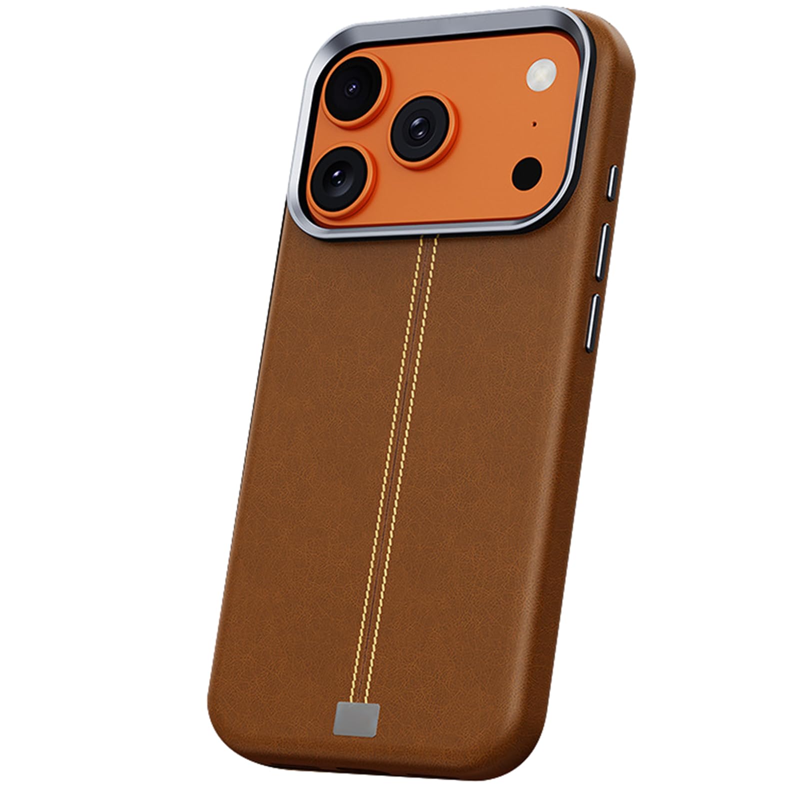 Étui cuir iPhone 17 Pro Max fin ventouse magnétique absorption des chocs - 8
