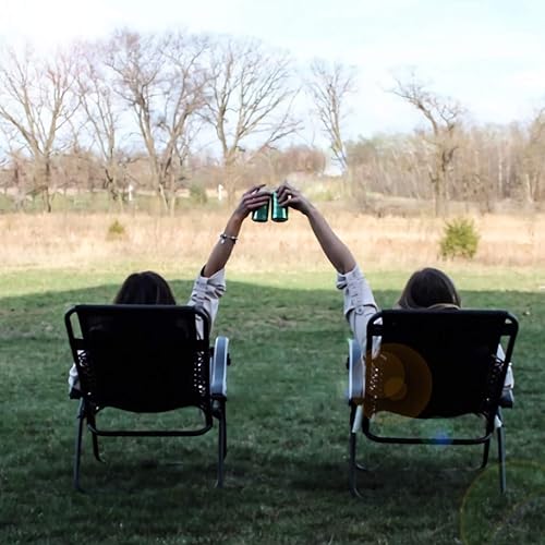 Miniatura 2 de Juego de 2 sillas gravedad cero para el patio jardín exteriores o plata color bronceado no aplica Negro